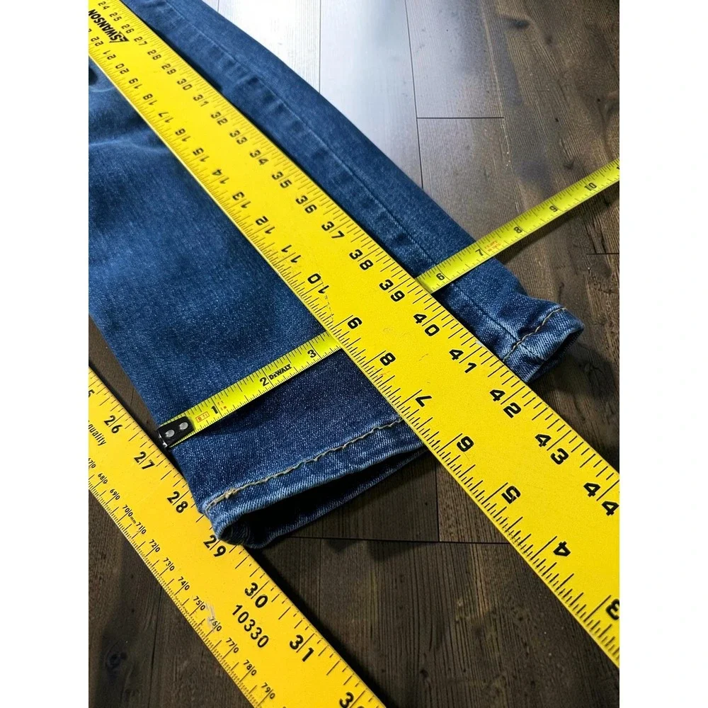 Levi's 502 Jeans Mens 34x32 Blue Denim Regular Fit Stretch Casual Everyday.